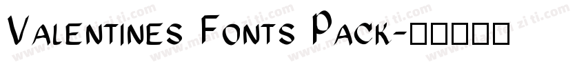 Valentines Fonts Pack字体转换